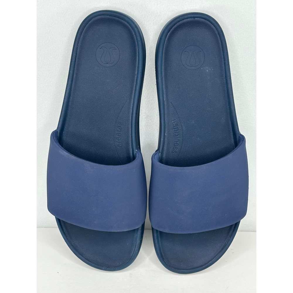 Lululemon Restfeel Slide Mens 12 Navy Blue Athletic Sandals Slip-on